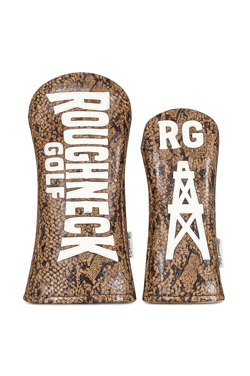 Roughneck Golf Rattlesnake Driver & Fairway Headcover Set (White)